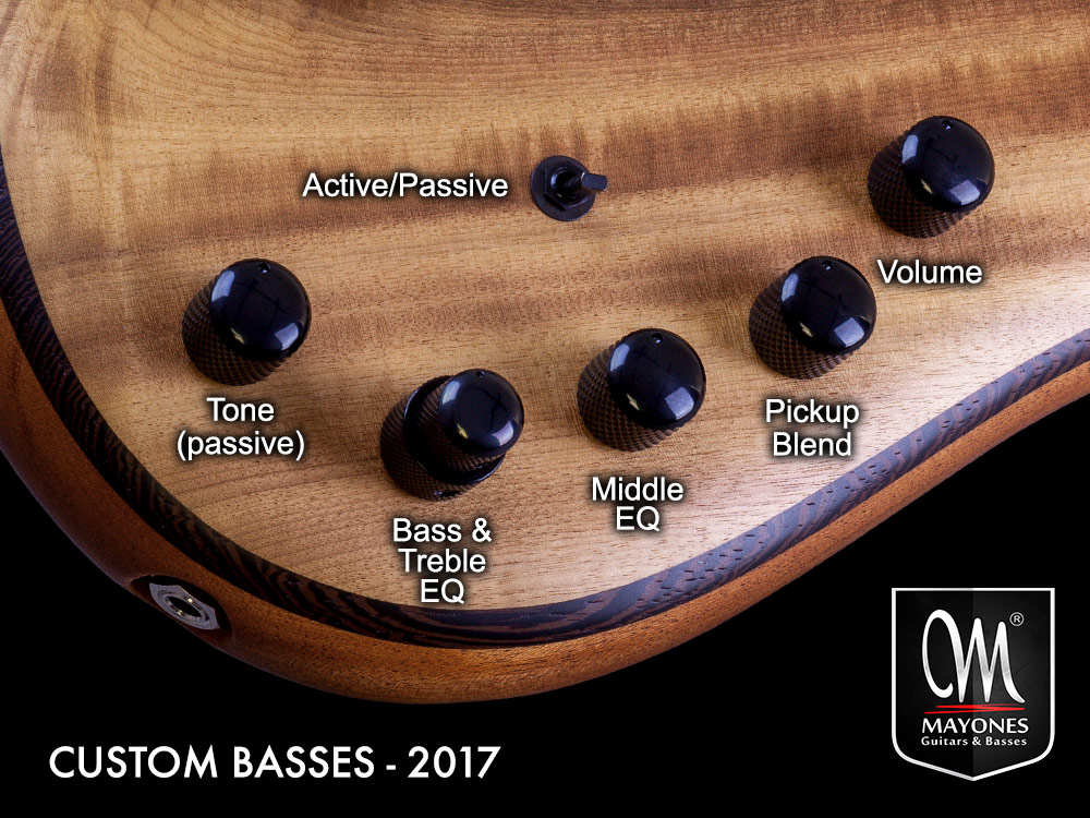 Master Series Basses Control Layout