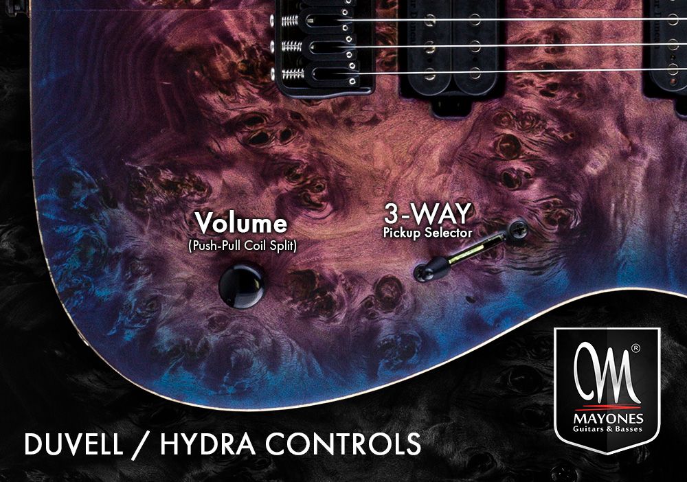 Duvell Series Guitars Control Layout