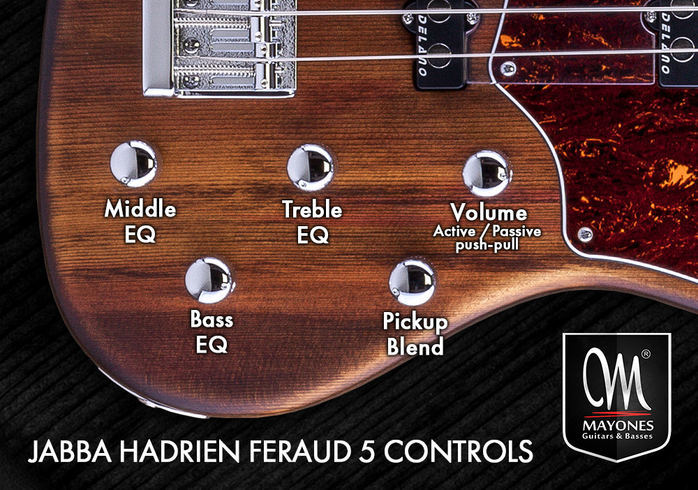 Jabba Hadrien Feraud 5 Signature Bass - Układ potencjometrów